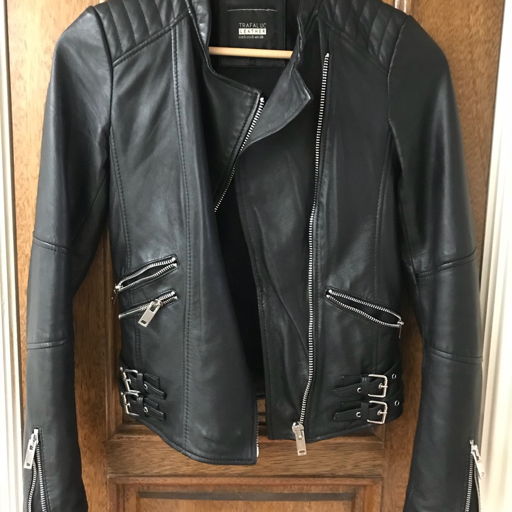 Zara leather jacket